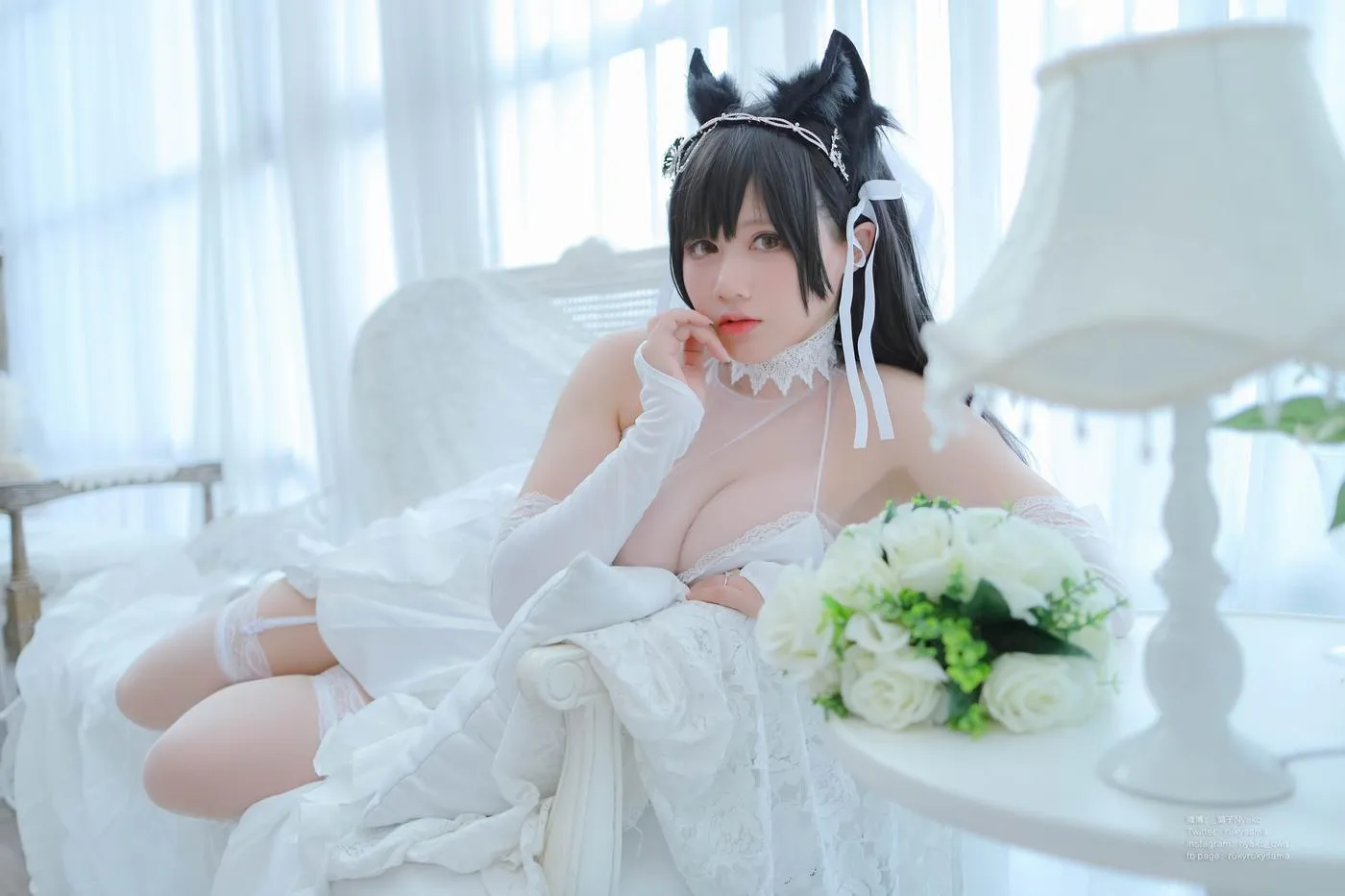 Nyako喵子 – NO.38 爱宕婚纱 [62P]插图8